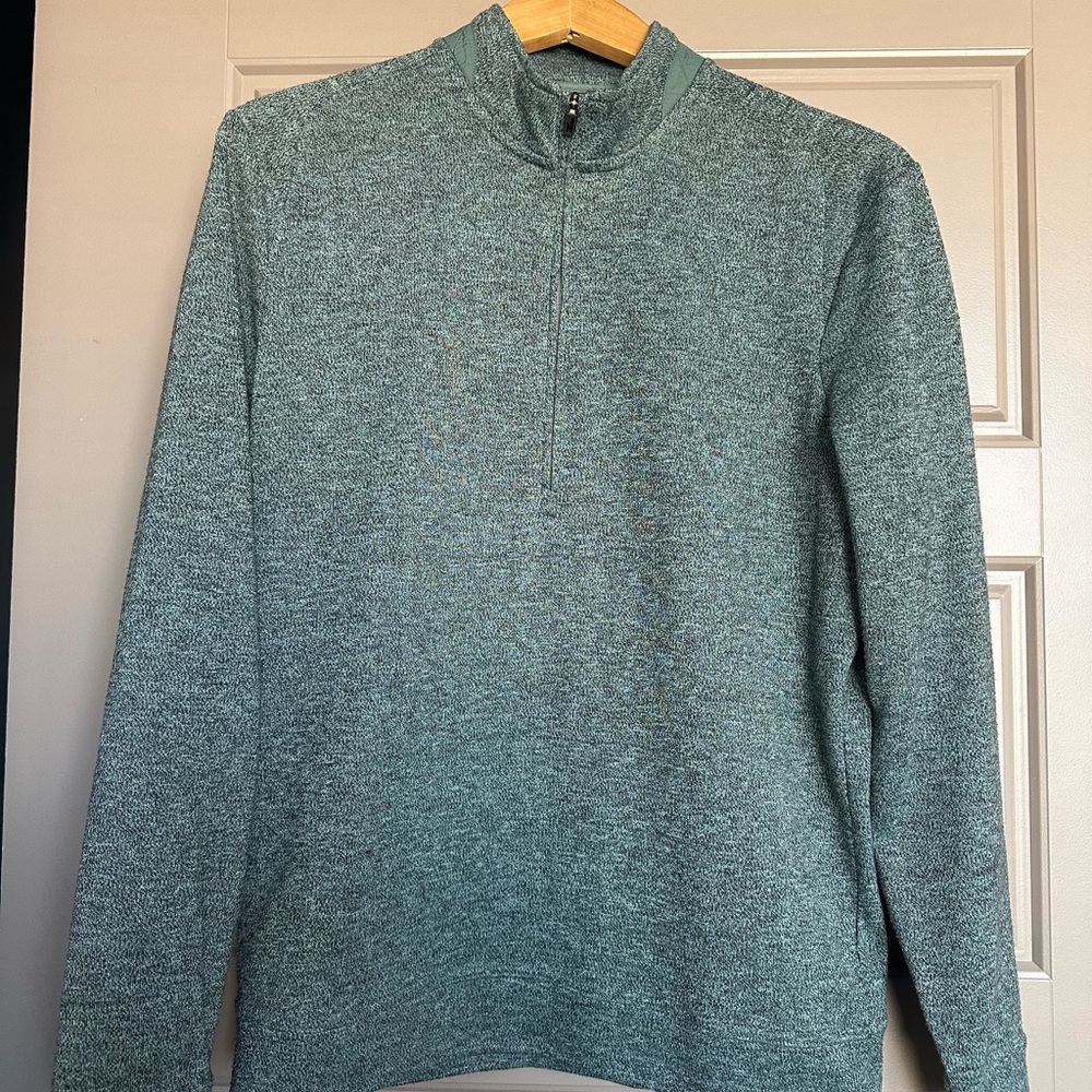 Men’s Johnnie-o Golf Quarter Zip Pullover, Size M, Teal